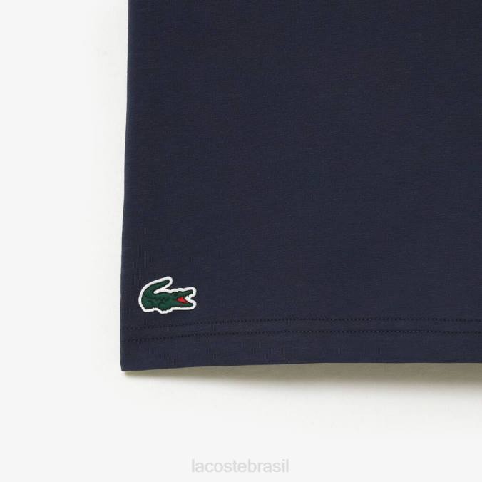Lacoste unissex camiseta esporte miami edição aberta azul P2PX214 roupas