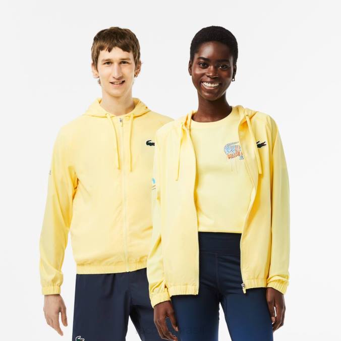 Lacoste unissex jaqueta sport miami edição aberta amarelo P2PX397 roupas