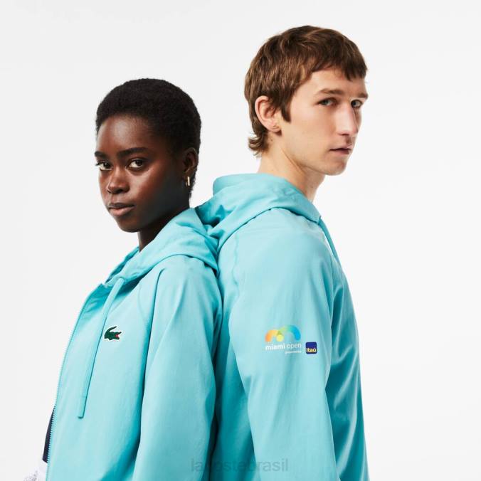 Lacoste unissex jaqueta sport miami edição aberta hortelã P2PX396 roupas
