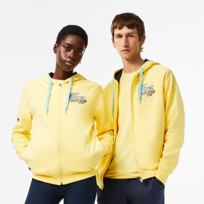 Lacoste unissex moletom esportivo miami edição aberta amarelo P2PX355 roupas